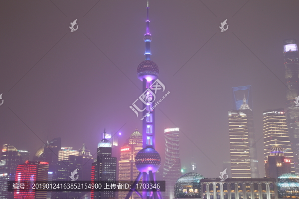 上海陸家嘴夜景