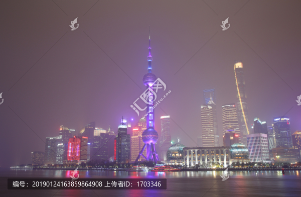 上海陸家嘴夜景
