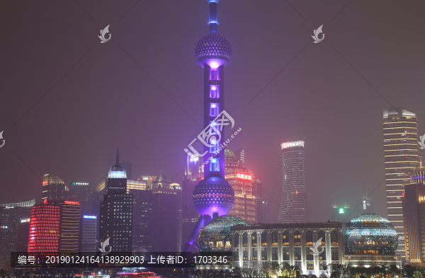 上海陸家嘴夜景