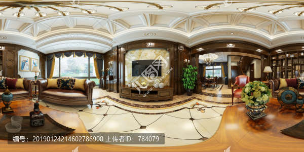 美式客廳果圖