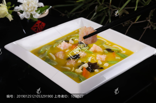 絲瓜燴蝦骨