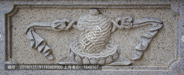 千山彌勒寶塔圍欄蓮花寶罐浮雕