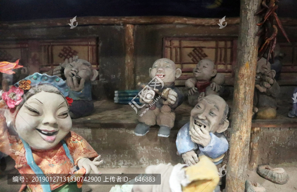 東北二人轉雕塑