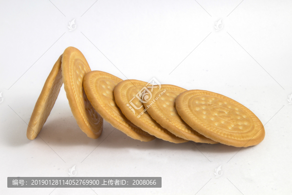 成排的餅干