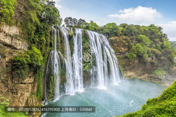 山水風(fēng)光大瀑布