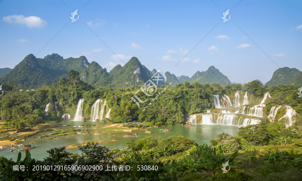 山水風(fēng)景大瀑布
