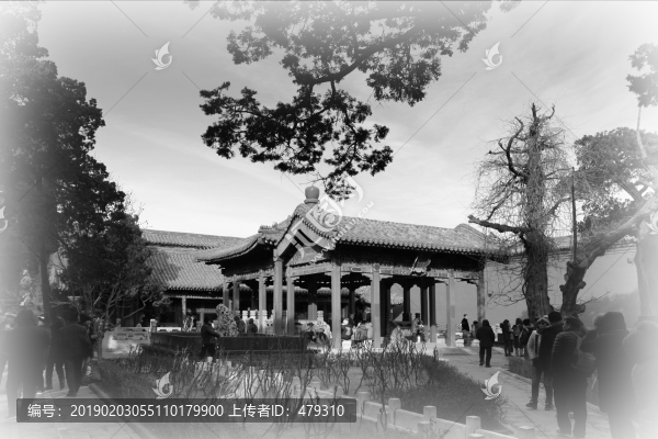 故宮黑白照片