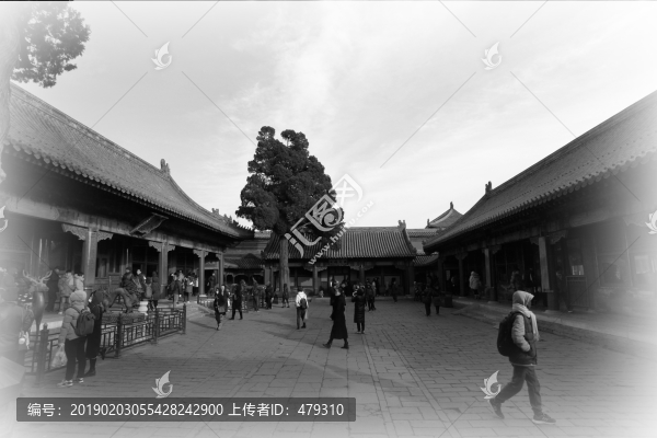 故宮黑白照片