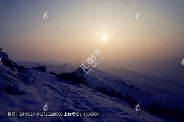 夕陽冬景