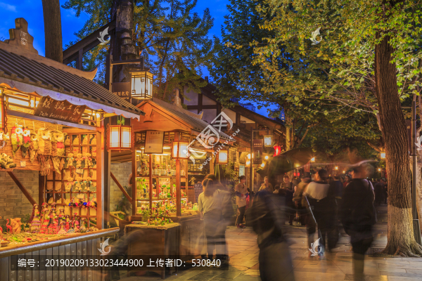 成都寬窄巷子夜景