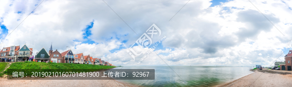 荷蘭沃倫丹港口全景圖
