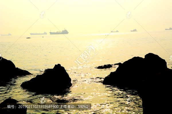海邊礁石風(fēng)景