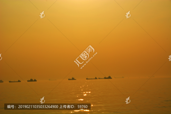 海上夕陽暮色