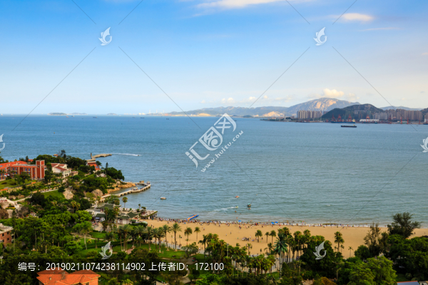 中國廈門鼓浪嶼全景