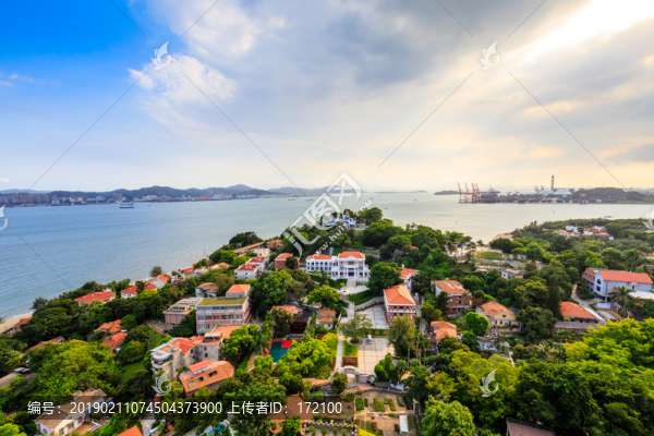 中國廈門鼓浪嶼全景