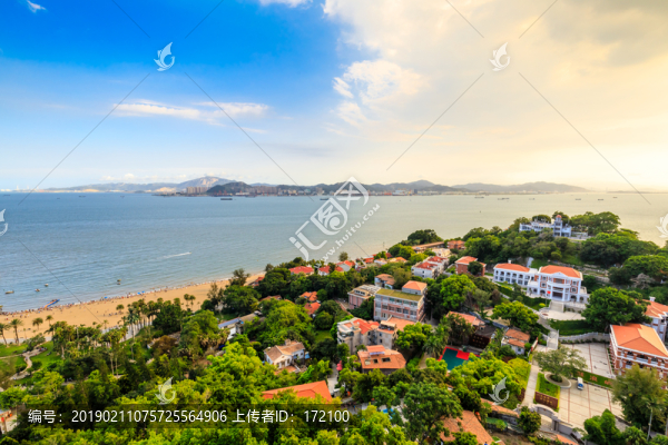 中國廈門鼓浪嶼全景