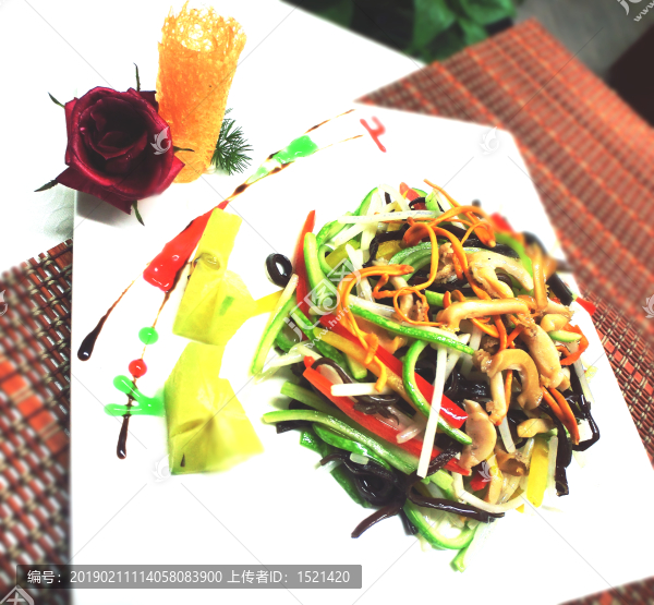 養(yǎng)生蟲草花炒鮑魚絲