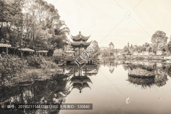 成都古鎮(zhèn)黃龍溪老照片