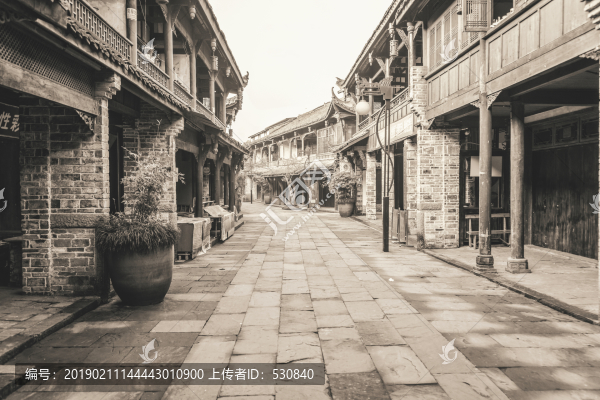 成都古鎮(zhèn)黃龍溪老照片