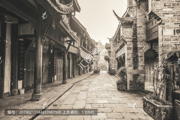 成都古鎮(zhèn)黃龍溪老照片