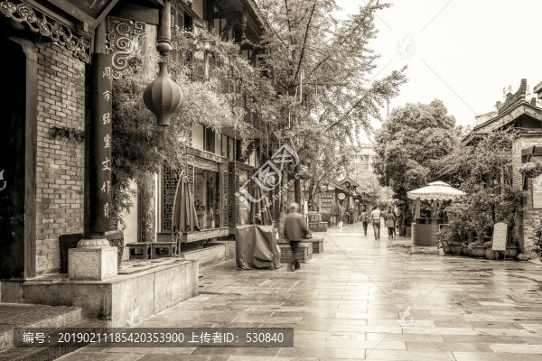 成都古鎮(zhèn)寬窄巷子