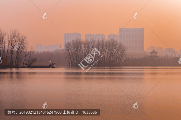 建筑黃昏
