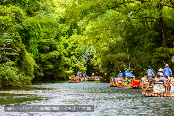 中國福建武夷山九曲溪漂流