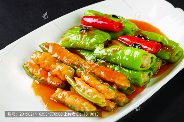 虎皮尖椒燜豆角