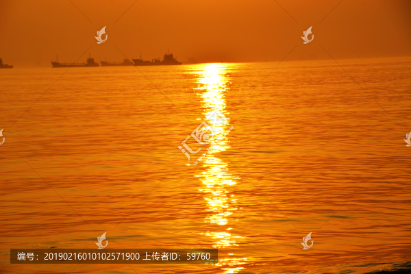 海上夕陽風(fēng)景