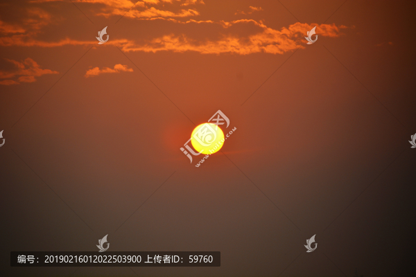 海邊夕陽天空風(fēng)景