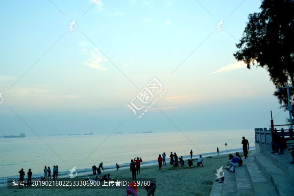 官湖海灘黃昏