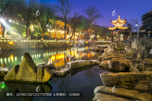 濟南黑虎泉夜景
