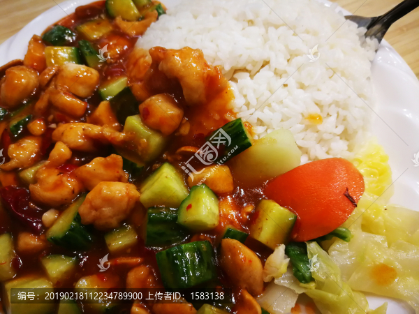 宮保雞丁蓋飯