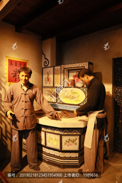 古代粽子店人偶