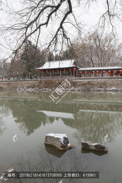 公園雪景