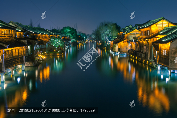 浙江烏鎮(zhèn)夜景