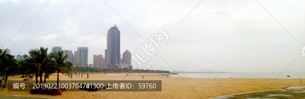 湛江金沙灣沙灘全景