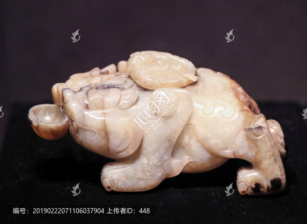 宋代青白玉獸形硯滴