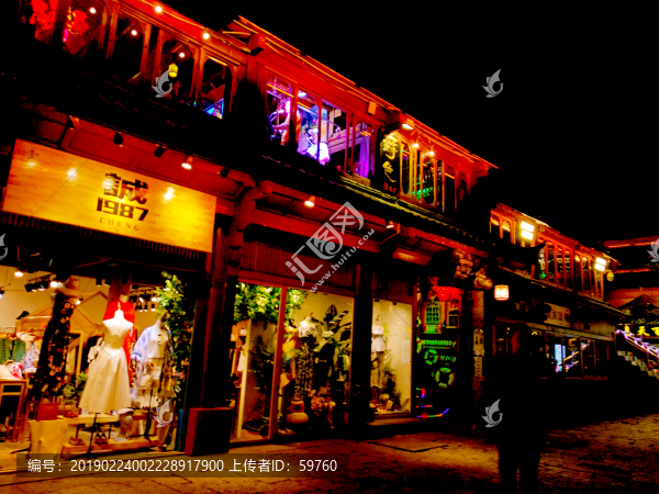 麗江古城夜景