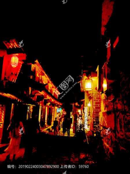 麗江古城夜景