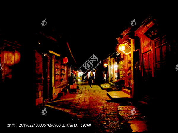麗江古城夜景
