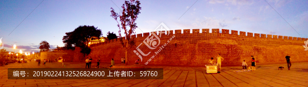 古城黃昏全景