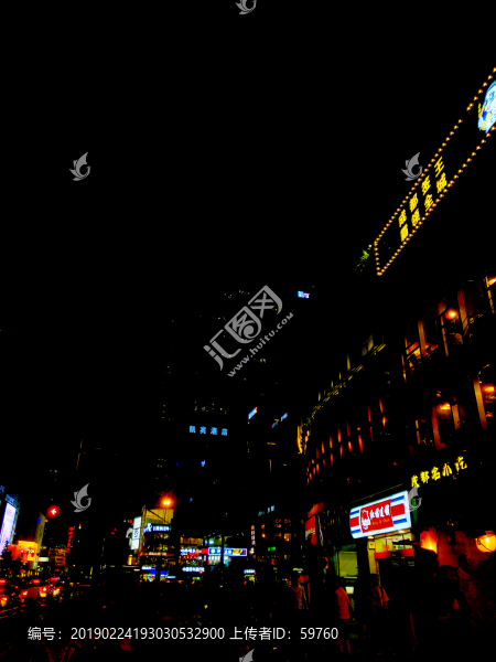 成都春熙路步行街夜景