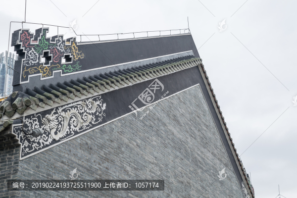 嶺南風格建筑青磚墻