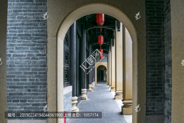 中式古建筑長廊