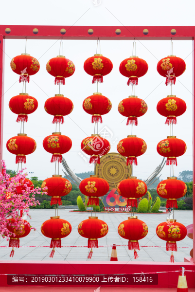 春節(jié)海報背景素材燈籠