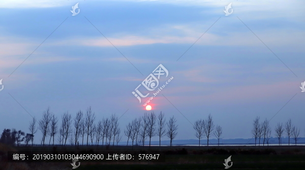 夕陽裝飾畫