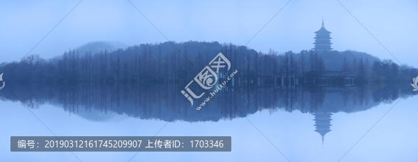 水墨西湖
