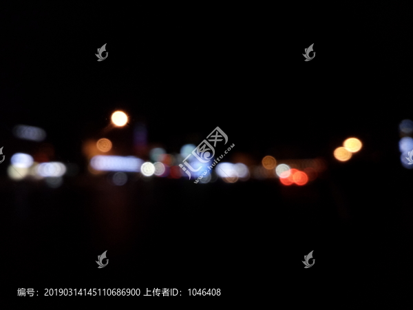 夜景光影光斑