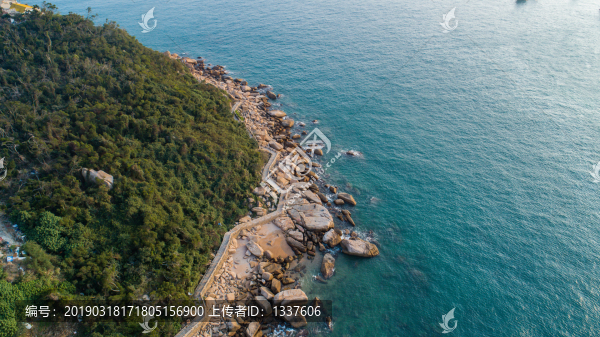 航拍外伶仃島